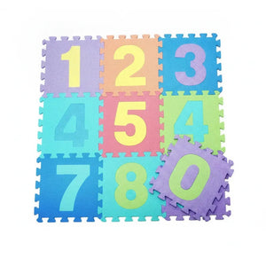 Piso Goma Eva Numeros 10 Piezas 30x30 cm Bebes Juegos Foam