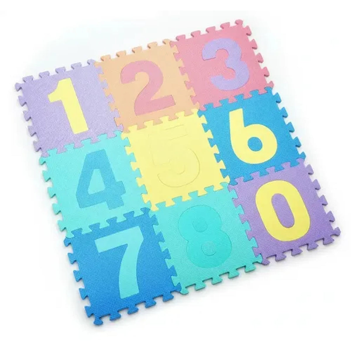 Piso Goma Eva Numeros 10 Piezas 30x30 cm Bebes Juegos Foam