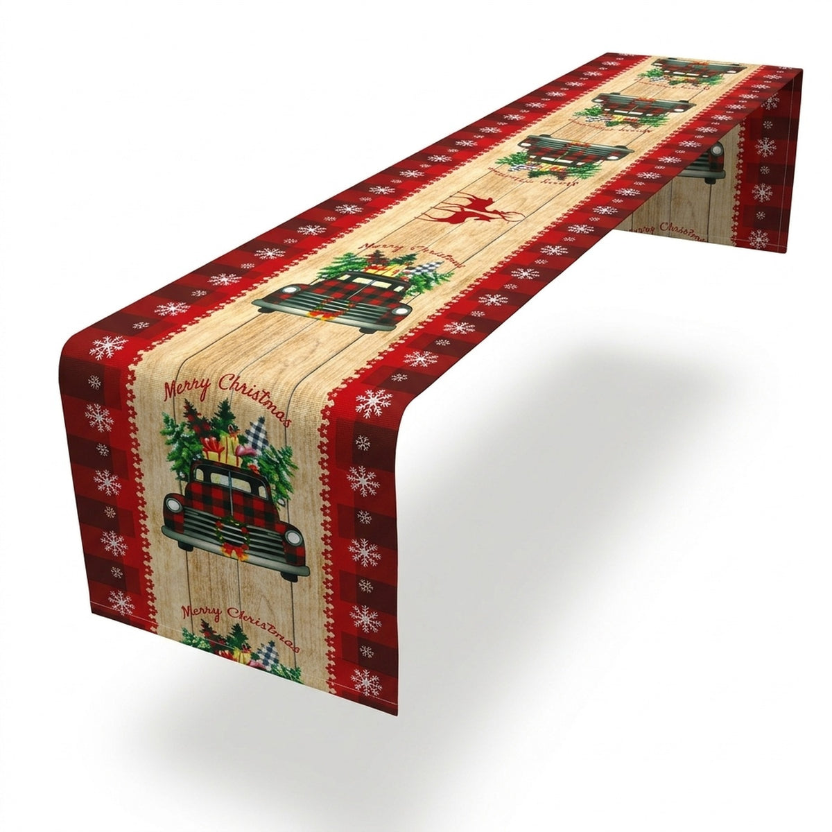Set Navideño Interior Arbol 180cm Guirnaldas Camino Mesa