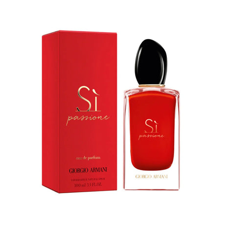Giorgio Armani Si Passione EDP 100Ml Mujer. Fragancia intensa y seductora que empodera tu esencia. ¡Descúbrelo y enamórate hoy!-1