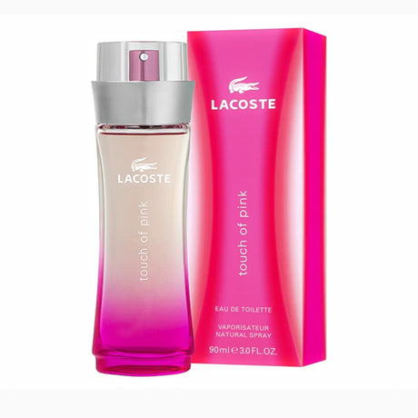 Lacoste Touch Of Pink EDT 90 ML Mujer, una fragancia fresca y vibrante que resalta tu personalidad. ¡Descúbrelo ahora y siéntete única!-1