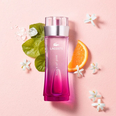 Lacoste Touch Of Pink EDT 90 ML Mujer, una fragancia fresca y vibrante que resalta tu personalidad. ¡Descúbrelo ahora y siéntete única!-2