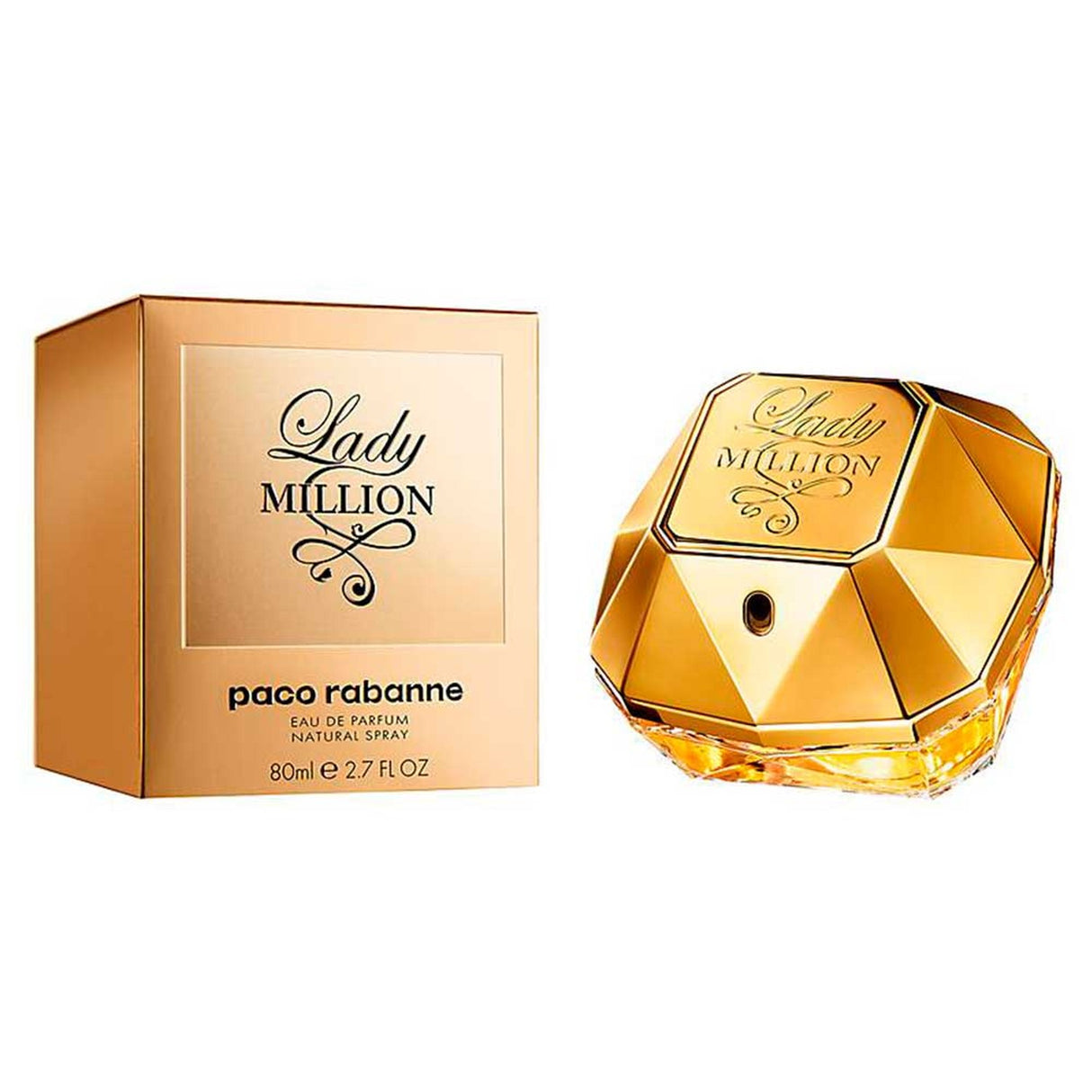Paco Rabanne Lady Million EDP 80 Ml Mujer, una fragancia irresistible que destaca tu elegancia. ¡Descúbrelo ahora y atrévete a brillar!-1