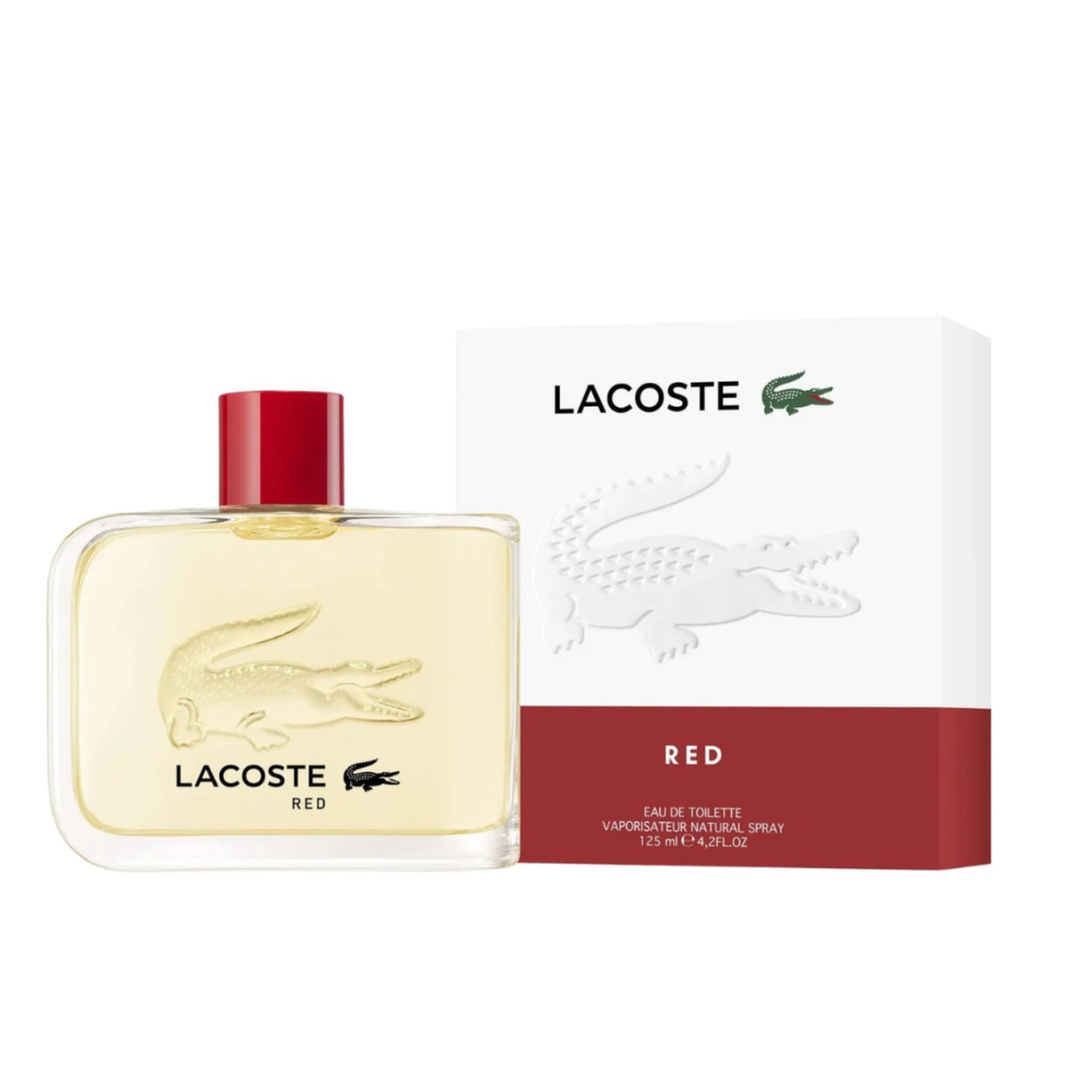 Red Lacoste EDT 125ML Hombre, una fragancia fresca y vibrante que resalta tu personalidad. ¡Descúbrela y destaca hoy mismo!-1