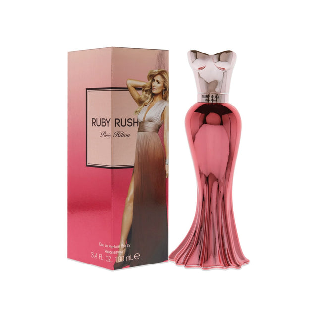 Paris Hilton Ruby Rush EDP 100 Ml Mujer. Una fragancia seductora y vibrante que resalta tu esencia. ¡Descúbrela y deslumbra hoy!-1