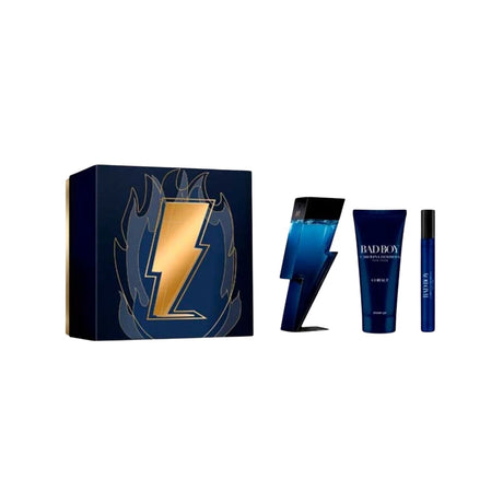 Carolina Herrera Bad Boy Cobalt Edp 100ml + 10 Ml + 100 Gel Ducha. Un set exclusivo para un aroma irresistible. ¡Compra ahora y sorpréndete!-1