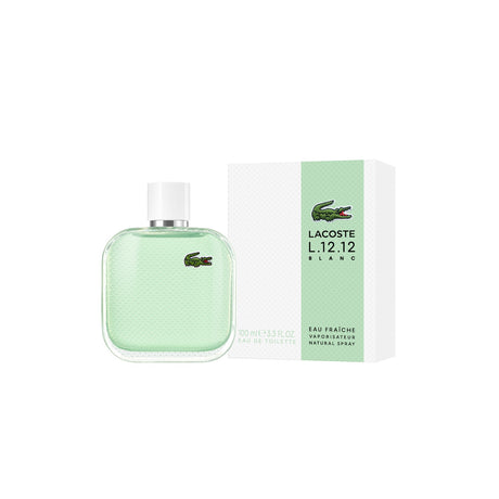 Lacoste L.12.12 Blanc Eau Fraiche Edt 100ml Hombre. Fragancia fresca y vibrante para el hombre moderno. ¡Descúbrelo ahora y destaca tu estilo!-1