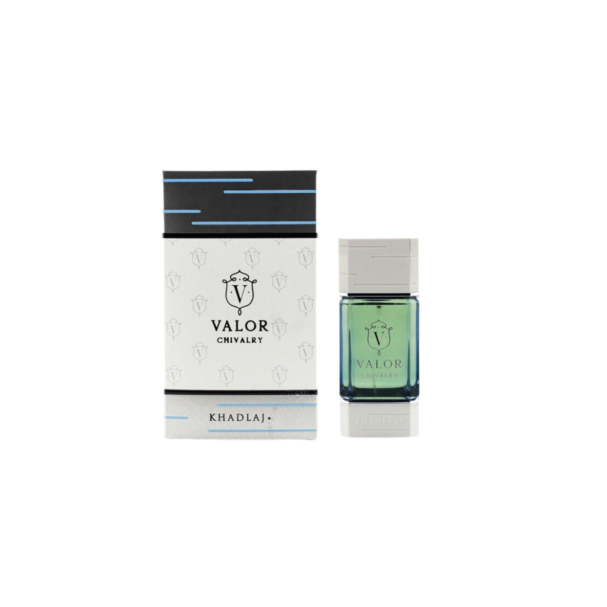 Khadlaj Valor Chivalry Edp 100 Ml Hombre, una fragancia intensa y sofisticada. Perfecta para destacar tu personalidad. ¡Compra ahora y sorpréndete!-1