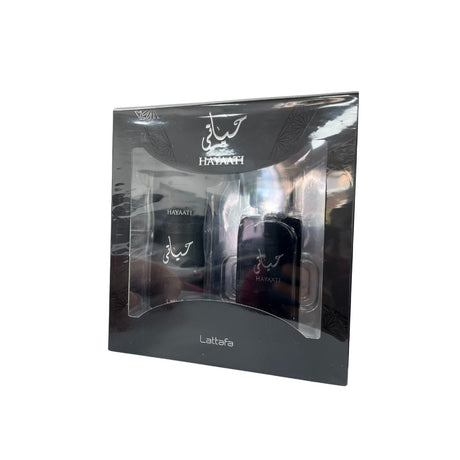Set Lattafa Hayaati Edp 100 Ml + Deo Spray 200 Ml Set 2 Pcs. Perfume y desodorante de larga duración para una fragancia irresistible. ¡Compra ahora!-1