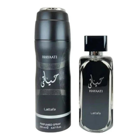 Set Lattafa Hayaati Edp 100 Ml + Deo Spray 200 Ml Set 2 Pcs. Perfume y desodorante de larga duración para una fragancia irresistible. ¡Compra ahora!-2