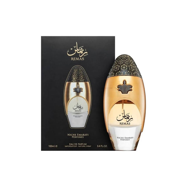 Lattafa Niche Emarati Remas Edp 100 Ml Unisex. Perfume de larga duración con notas exóticas. ¡Descúbrelo y destaca tu esencia hoy!-1