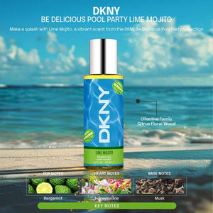 Dkny Be Delicious Pool Party Lime Mojito Body Mist 250 Ml Mujer. Refresca tu piel con un aroma vibrante. ¡Descúbrelo ahora y revitaliza tu día!-3