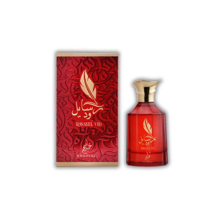Khadlaj Rasayel Vid Edp 100 Ml Mujer, una fragancia cautivadora que resalta tu esencia. ¡Descúbrela y deslumbra hoy mismo!-1