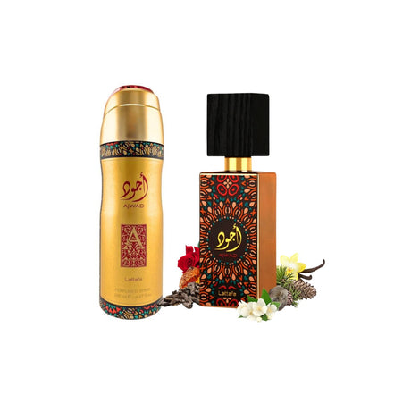 Lattafa Ajwad 60 Ml Edp Set + Deo Spray 200ml Unisex. Fragancia duradera y fresca para todos. ¡Descúbrelo ahora y destaca tu esencia!-2