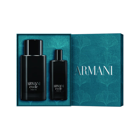 Giorgio Armani Code Parfum 75ML + 15ML Hombre Set. Un aroma seductor y elegante para el hombre moderno. ¡Descúbrelo ahora y destaca tu estilo!-2