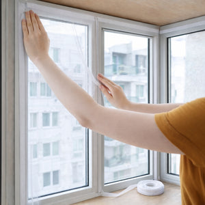 Malla Mosquitera para Ventana 130x150 cm con Cinta Adhesiva