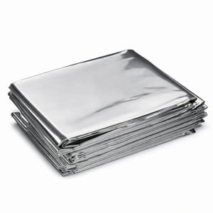 Manta Térmica de Aluminio para Emergencia Reutilizable 130x210cm | Disparo.cl