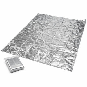 Manta Térmica de Aluminio para Emergencia Reutilizable 130x210cm | Disparo.cl