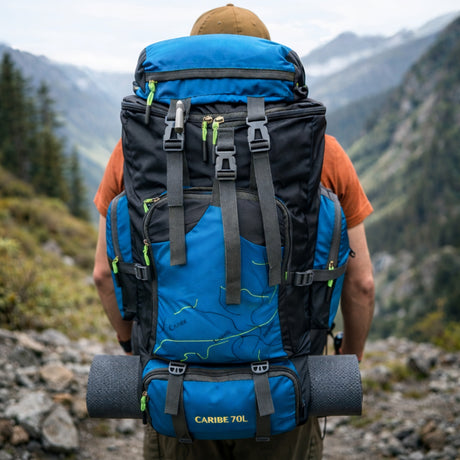 Mochila Trekking 70L Caribe Camping Outdoor | Disparo.cl