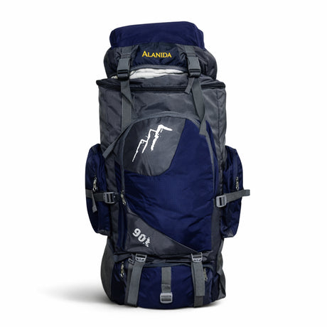 Mochila Trekking 90L Camping Outdoor Caribe | Disparo.cl