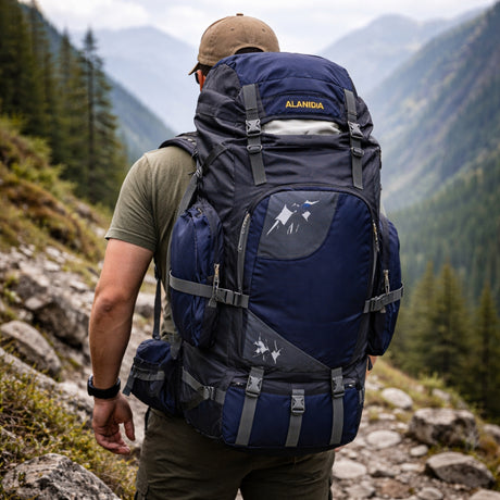 Mochila Trekking 90L Camping Outdoor Caribe | Disparo.cl