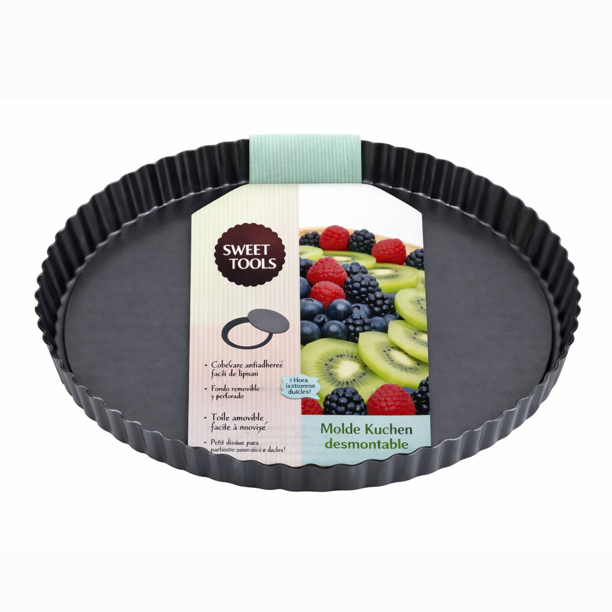 Molde Kuchen 26 cm Antiadherente con Base Desmontable