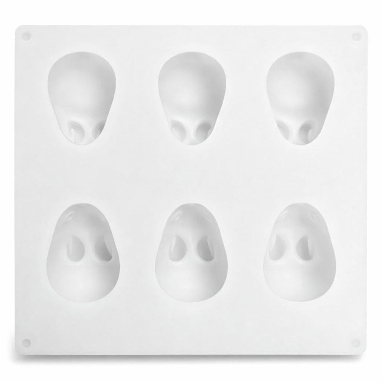 Molde de Silicona Conejos 6 Cavidades para Reposteria Cocina