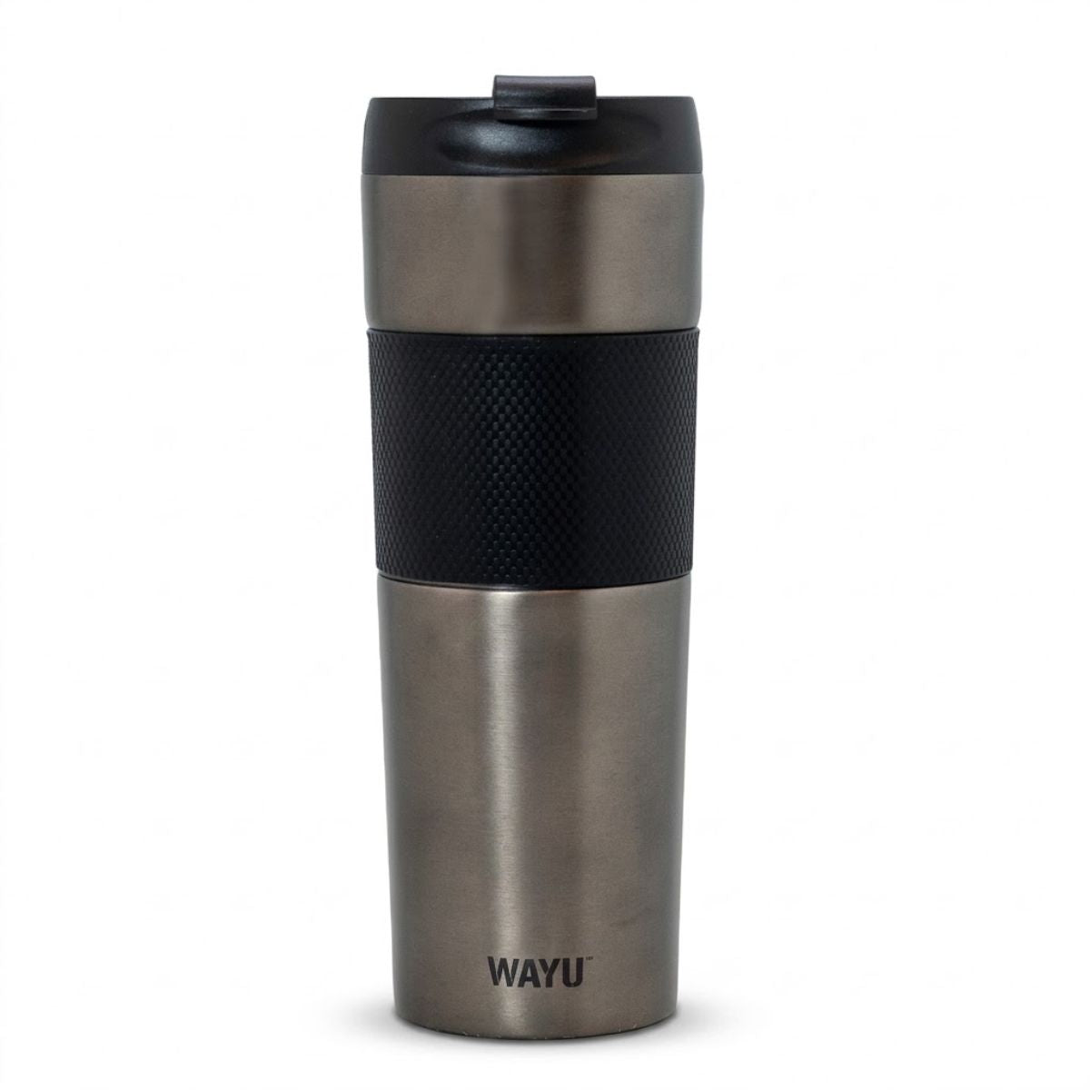 Mug Térmico con Prensa Francesa Black 450ml Wayu Fondo blanco | Disparo.cl