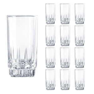 Set 12 Vasos Altos Whisky Cristar Prisma Rocks 335mL