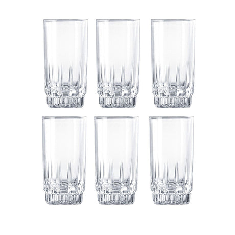 Set 12 Vasos Altos Whisky Cristar Prisma Rocks 335mL