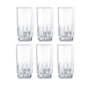 Set 12 Vasos Altos Whisky Cristar Prisma Rocks 335mL
