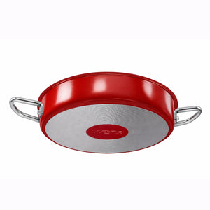 Paila Antiadherente 16 cm de Aluminio Roja con Asas Metálicas