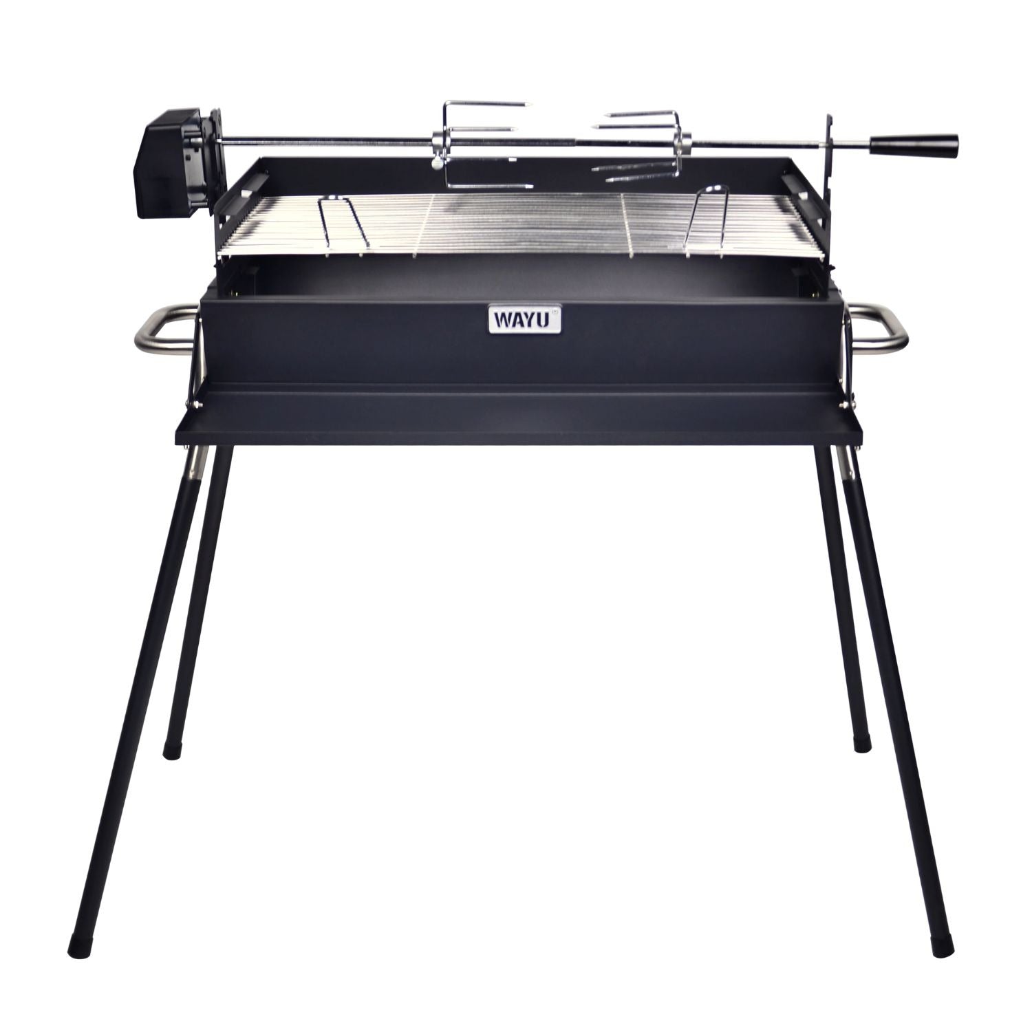 Parrilla a Carbon Altura Ajustable con Spiedo Wayu