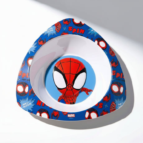 Plato Bowl Spiderman Infantil Melamina Libre de BPA fondo blanco