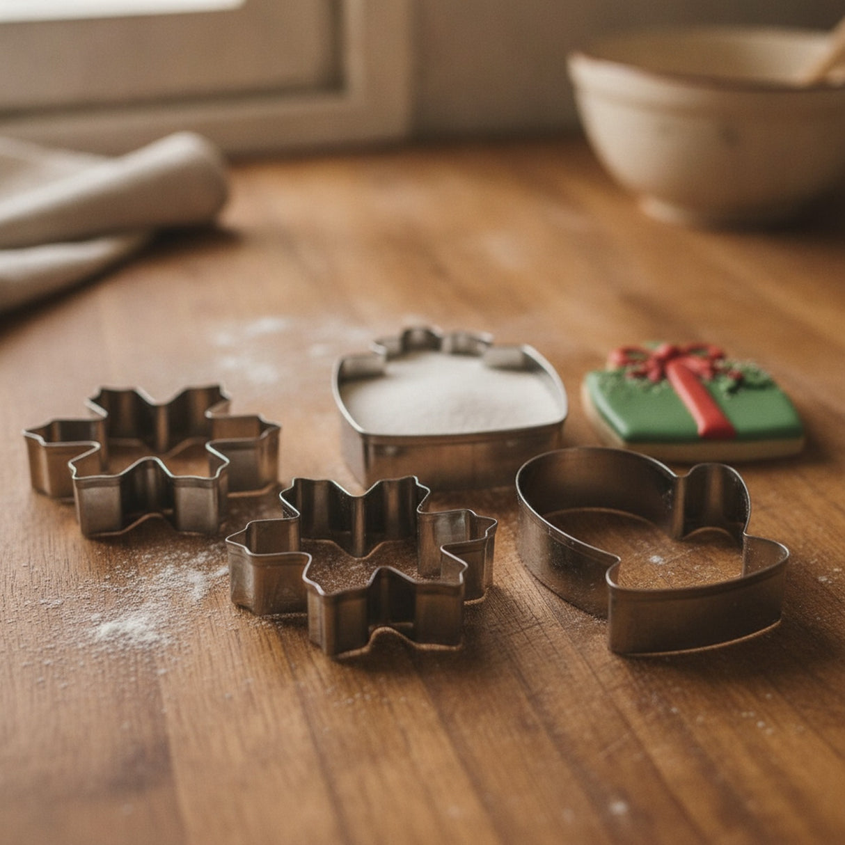 Set 3 Cortadores Galletas Navidad Acero Inoxidable