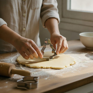 Set 6 Cortadores Galletas Navideñas Acero Inoxidable