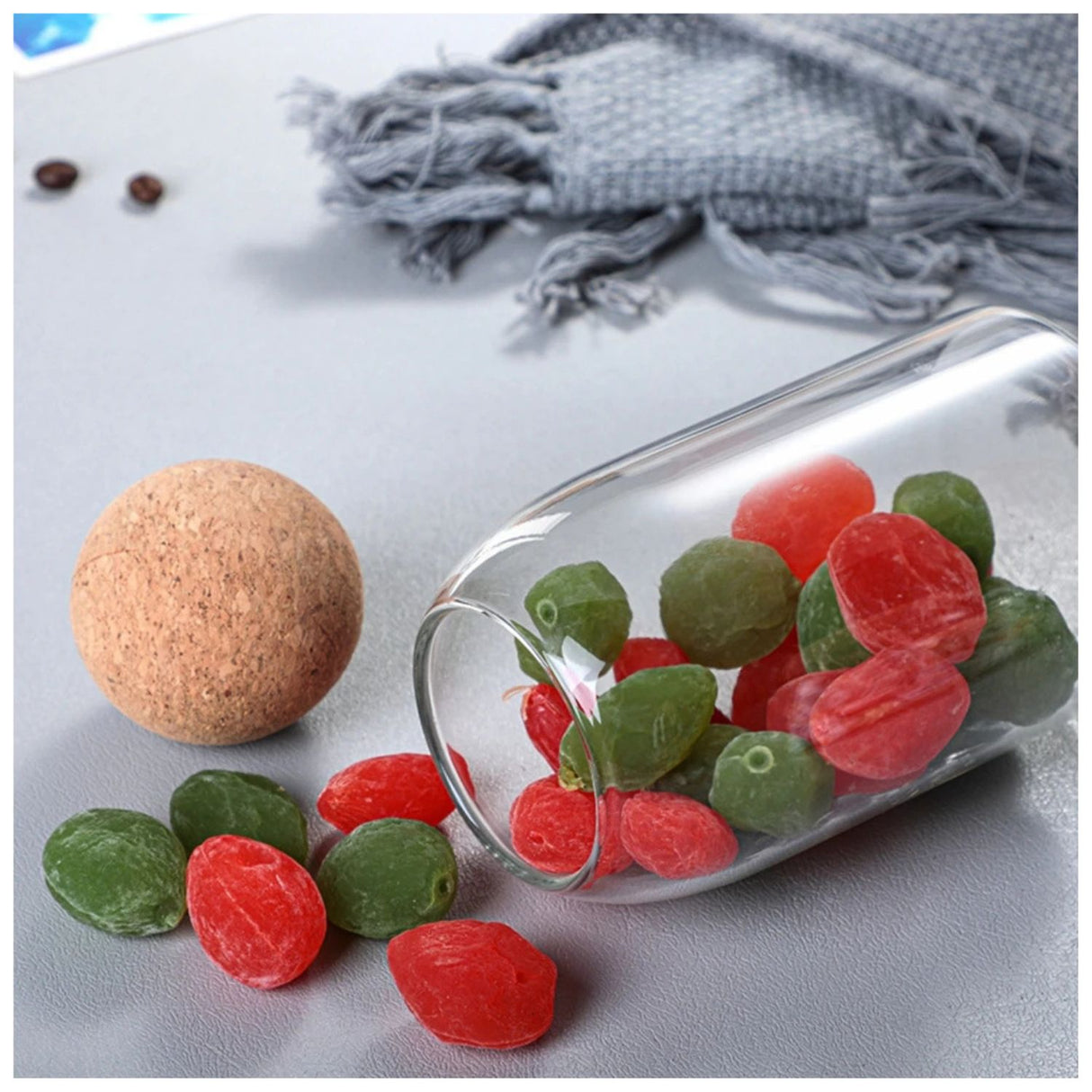 Set 3 Botellas Frascos Contenedor 570mL Vidrio 10cm Tapa. Perfectas para almacenar y conservar tus alimentos. ¡Compra ahora y organiza tu cocina!-3