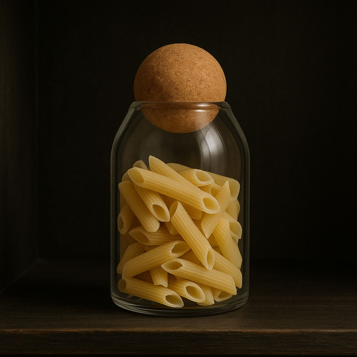 Set 3 Botellas Frascos Contenedor 880mL Vidrio 15cm Tapa Corcho. Perfectas para almacenar y decorar. ¡Compra ahora y organiza tu cocina con estilo!-4