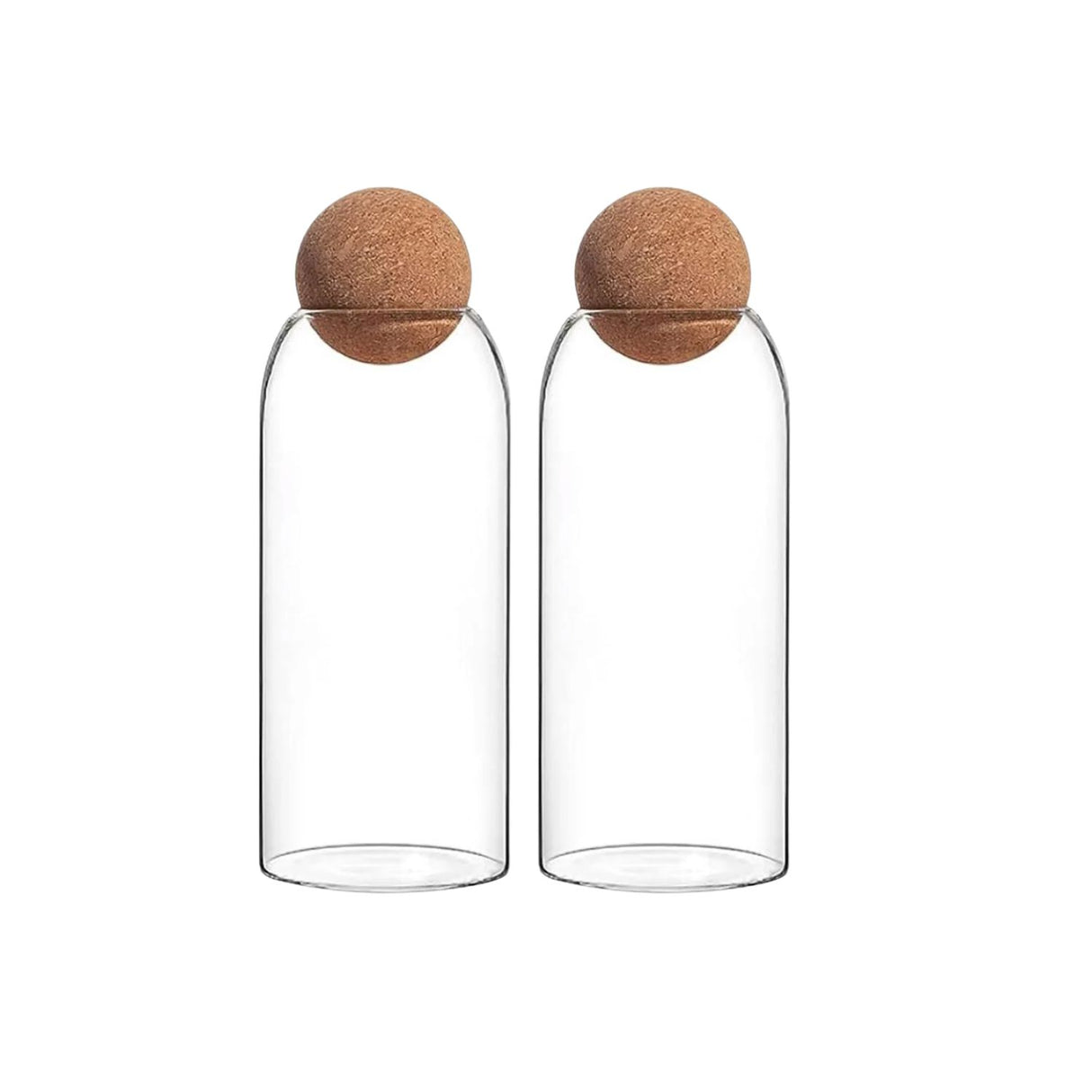Set 2 Botellas Frascos Contenedor 1500mL Vidrio 25cm Tapa. Perfectas para almacenar y conservar tus alimentos. ¡Compra ahora y organiza tu cocina!-1