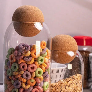 Set 2 Botellas Frascos Contenedor 1500mL Vidrio 25cm Tapa. Perfectas para almacenar y conservar tus alimentos. ¡Compra ahora y organiza tu cocina!-4