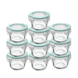 Set 10 Contenedores Hermetico Allegra Vidrio 165mL Redondo | Disparo.cl