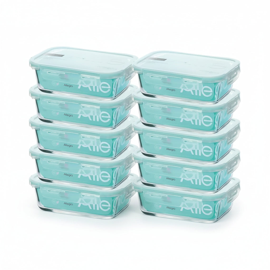 Set 10 Contenedores Hermeticos Rectangulares 750mL Allegra | Disparo.cl