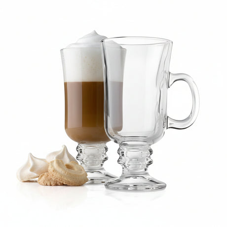 Set 2 Vasos Café Cristal Allegra Cappuccino 230mL Vidrio | Disparo.cl