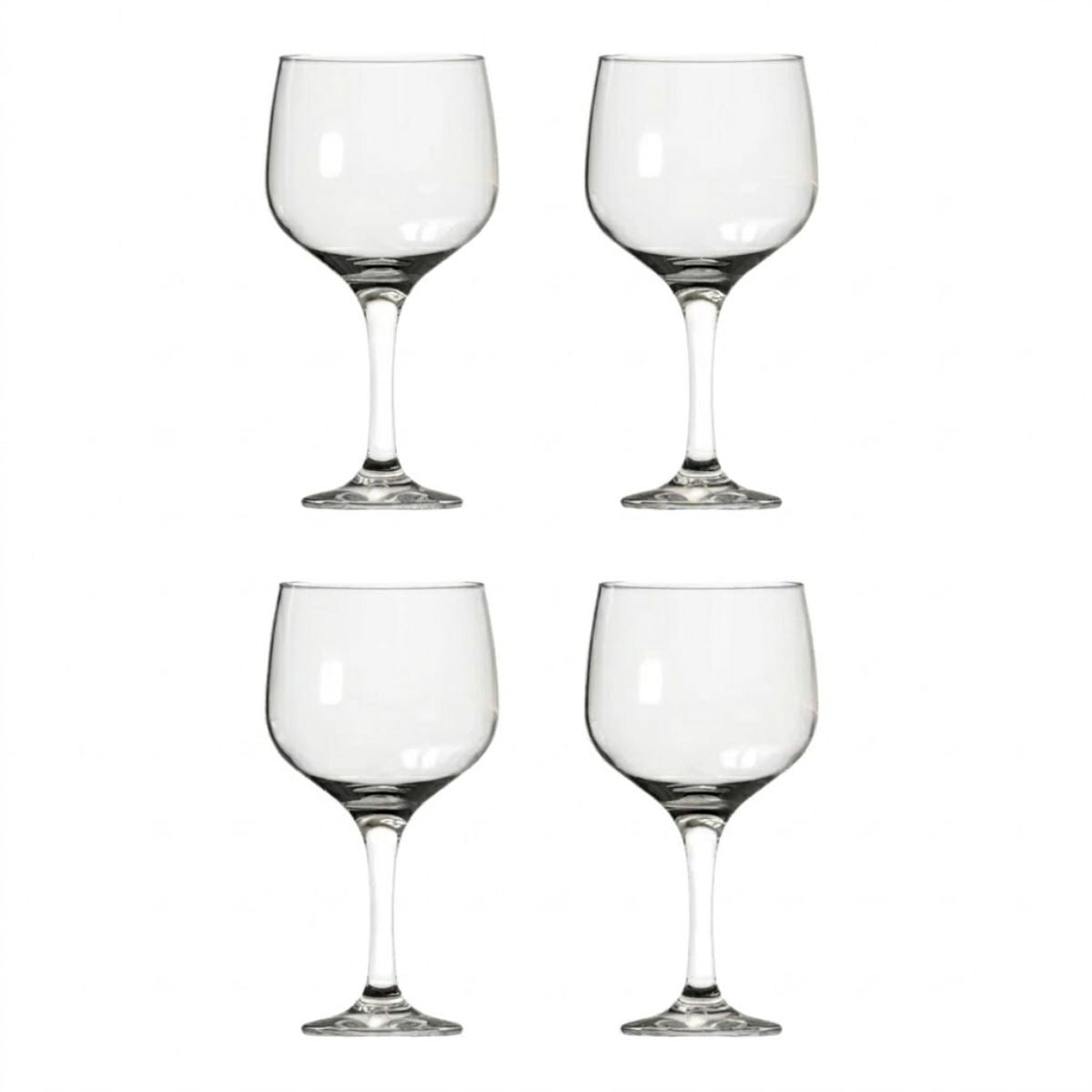 Set 4 Copas Gin Tonic 653 mL de Vidrio Cristar fondo blanco