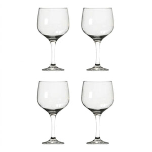 Set 4 Copas Gin Tonic 653 mL de Vidrio Cristar fondo blanco