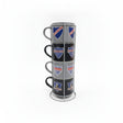 Set 4 Tazones de Cerámica 400 ml Colo Colo con Soporte