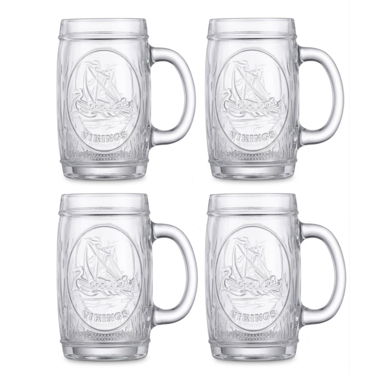 Set 4 Vasos Cerveceros Vikings de 480 Ml Shoperos Allegra