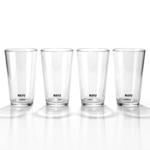 Set 4 Vasos de Vidrio 475 Ml Wayu