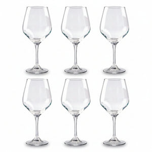 Set 6 Copas Vino Brunello 408 Ml Cristar fondo blanco