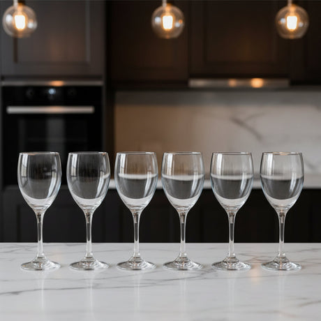Set 6 Copas de Vino 300 Ml Versalles Cristar imagen real